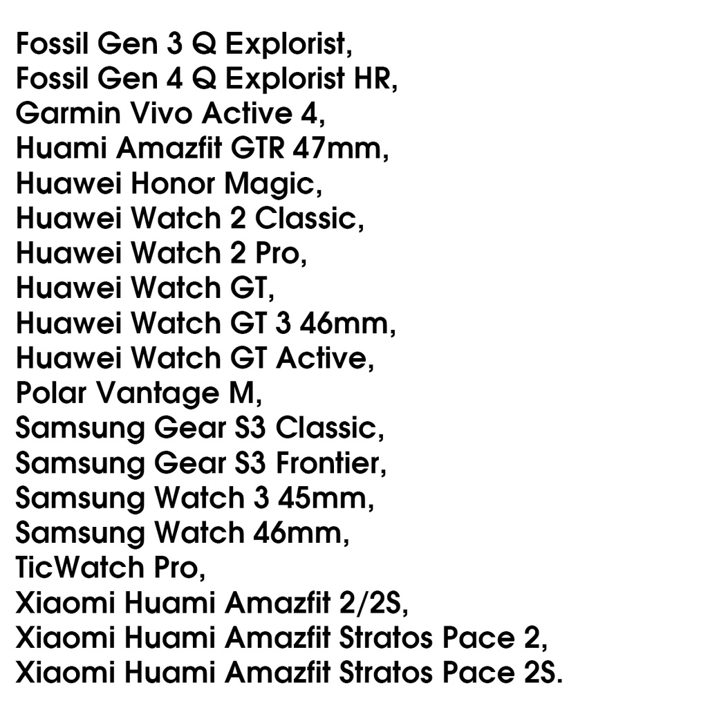 DÂY CAO SU 22MM SAMSUNG WATCH 3 45MM / HUAWEI GT 3 46MM