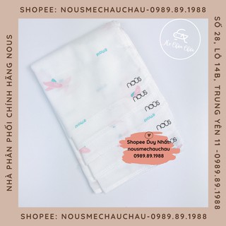 Set 5 khăn sữa hình máy bay hồng vải xô nous