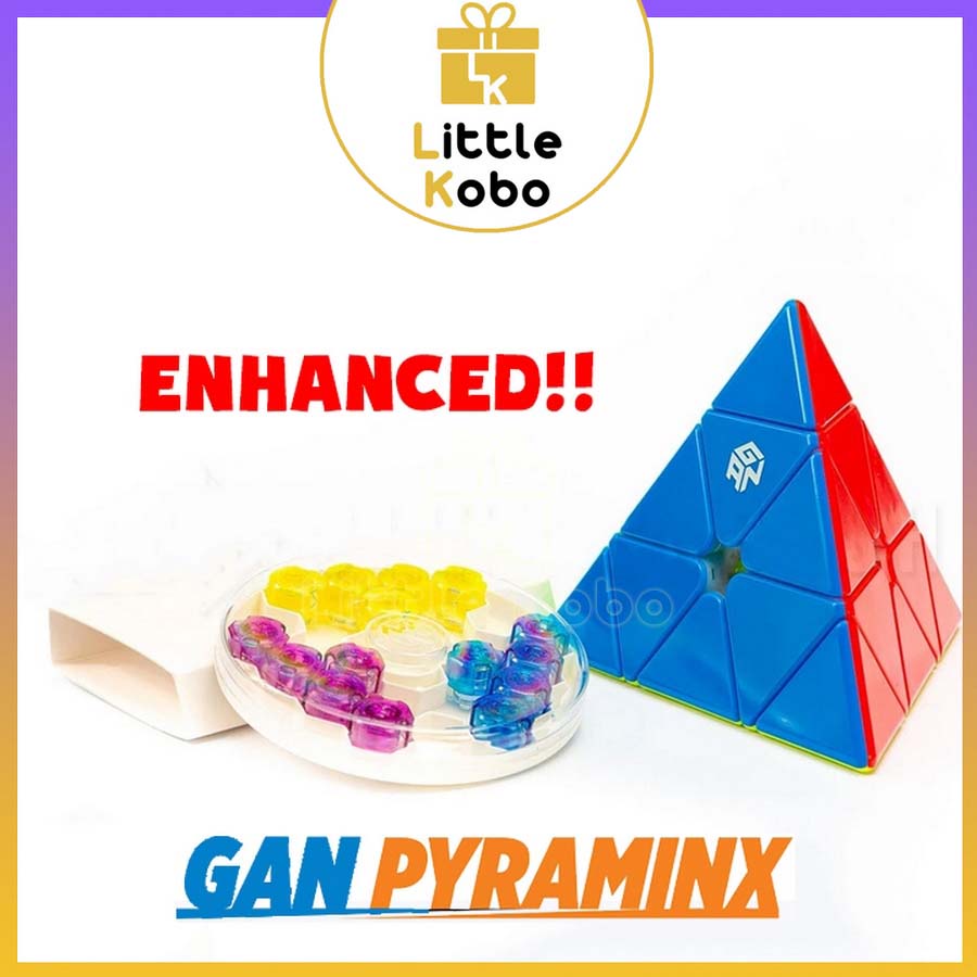 [Enhanced] Rubik Gan Pyraminx M Stickerless Rubic Tam Giác Nam Châm Flagship Pyramid