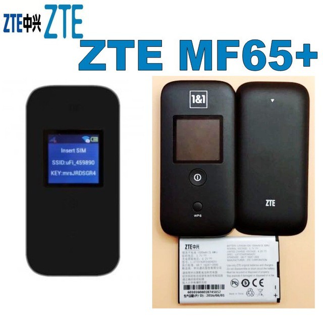 ]Bộ Phát Wifi Di Động 3G/4G ZTE MF65 SunbroadBand/Phiên Bản Black/Mới Nhất