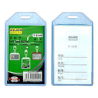 Lốc 10 Bao thẻ bảng tên nhựa dẻo T 014V - 014H