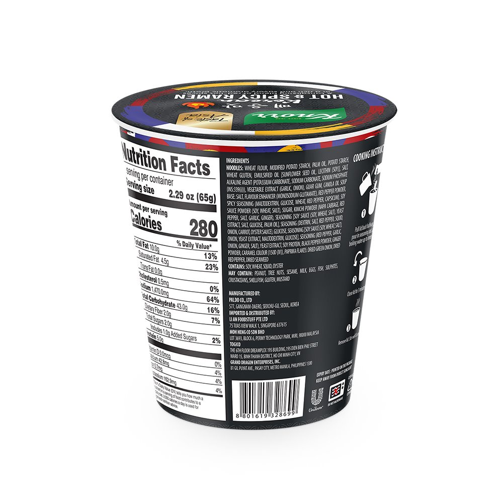 [Gift] Mì ly Hàn Quốc hiệu Knorr 65g (vị cay nóng) 65g | BigBuy360 - bigbuy360.vn