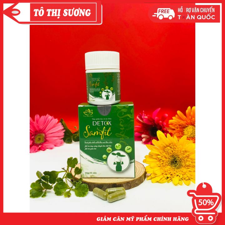 Viên Uống Thanh Lọc Thải Độc Giảm Bụng DETOX SAMFIT - Giảm mỡ, Giữ Cân Hiệu Quả