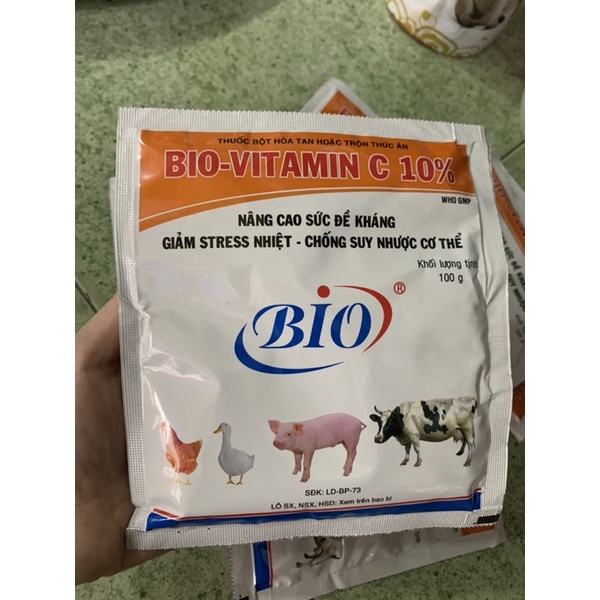 Bột hoà tan Bio Vit C 10% gói 100g