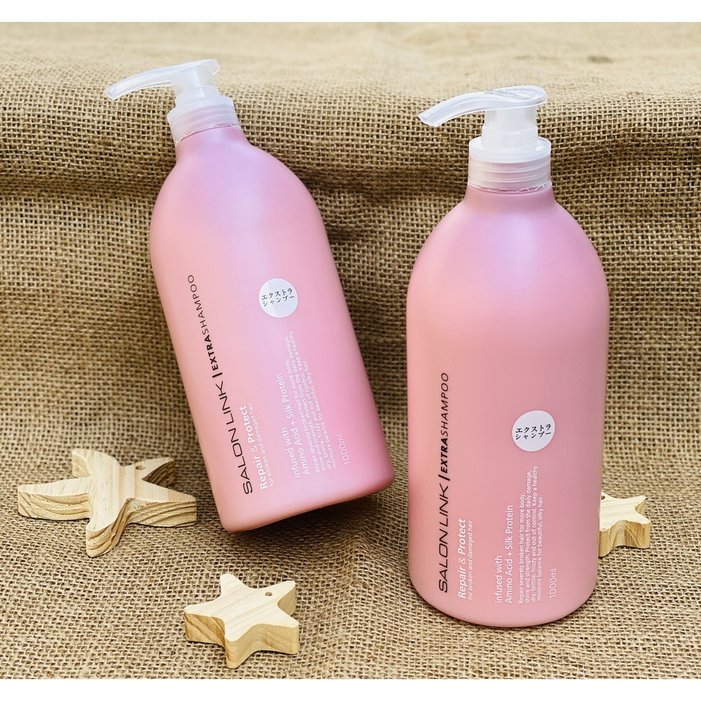 Dầu Gội Nhật Kumano Salon Link Extra Shampoo bảo vệ và phục hồi hư tổn tóc yếu 1000ml