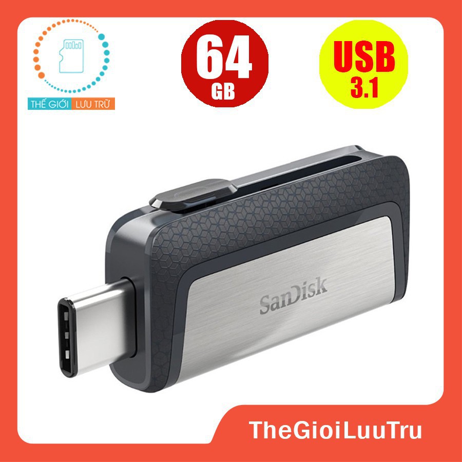 [RẺ VÔ ĐỊCH] USB OTG Type-C sandisk 128GB 64GB 32GB Ultra Dual USB 3.1 150MB/s 95