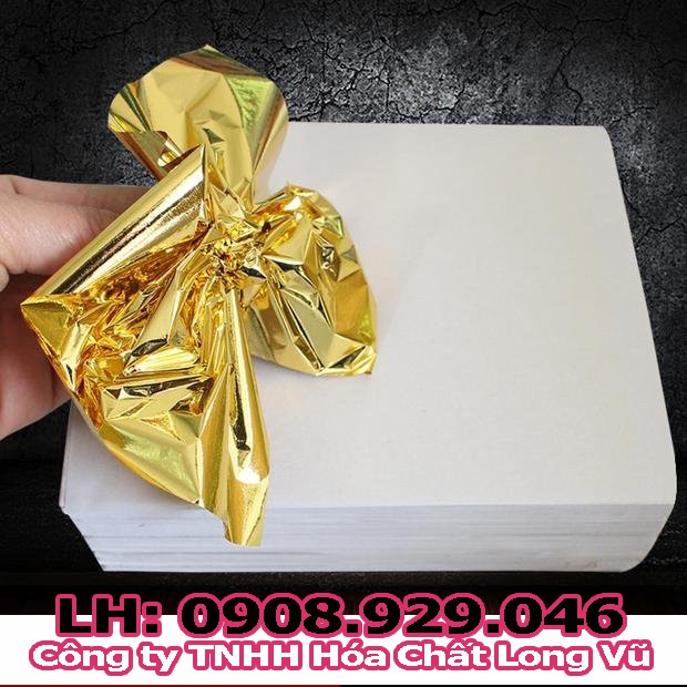 Set 100 Lá vàng Công Nghiệp 9cm x 9cm Nguyên liệu Vàng dát mỏng Tượng, Dừa, Trái Cây, Nội thất, Trang Trí