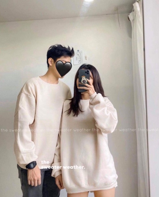 Áo Tay Dài Color Hoodie hàng nhập quảng châu đủ màu chất vải ni lót lông dày from chuẩn from rộng - áo couple áo đôi