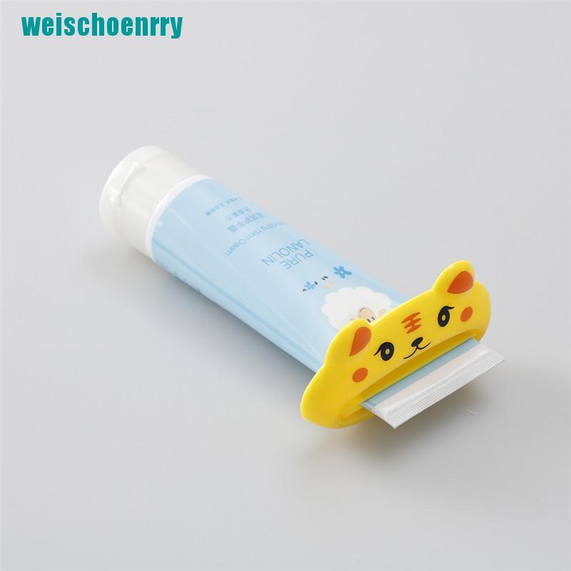 Dụng cụ đẩy kem đánh răng bằng nhựa hình động vật dễ thương đa chức năng