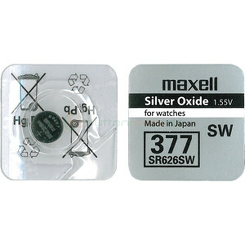 Pin đồng hồ Maxell 377 SR626SW dành cho đồng hồ dùng pin 377 / SR626SW / AG4 / LR626W (Loại tốt - Giá 1 viên)