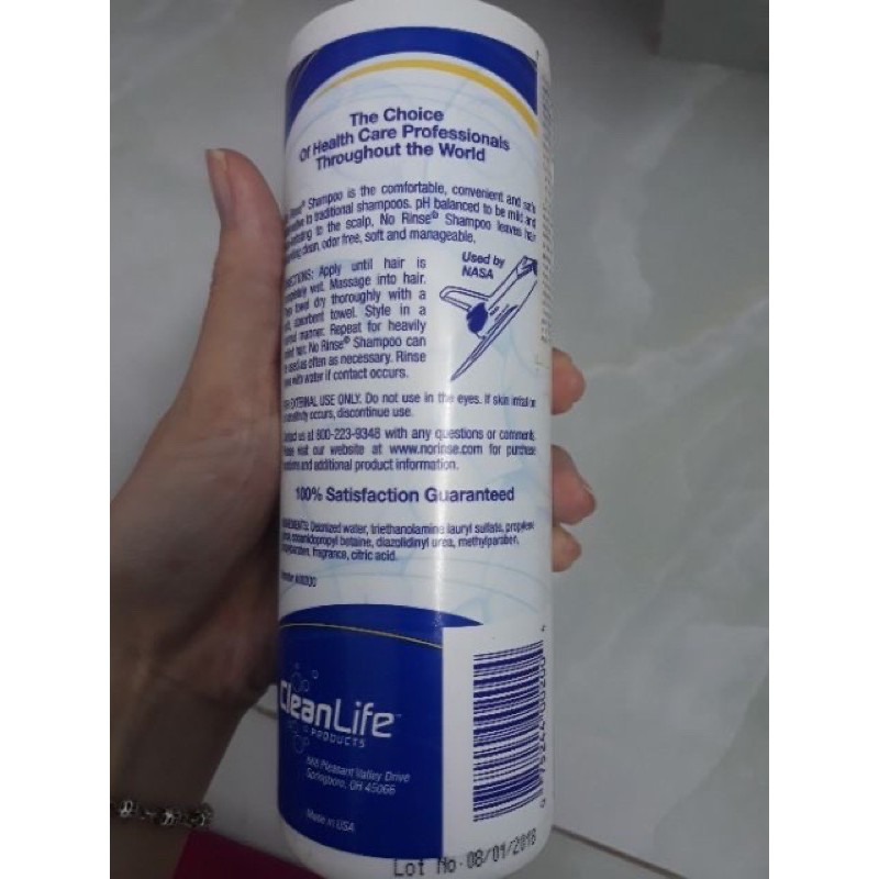 Dầu gội khô No Rinse 473.1 ml