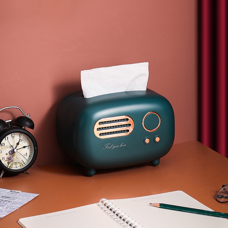 Hộp Nhựa Đựng Khăn Giấy Hình Radio