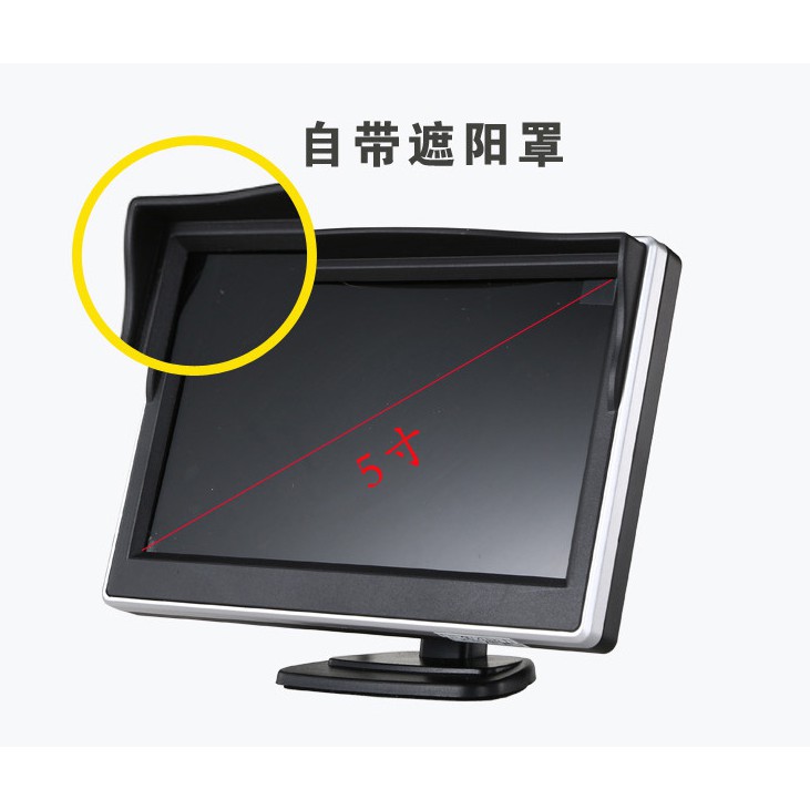 Màn hình 5 inch để taplo hoặc gắn kính lái