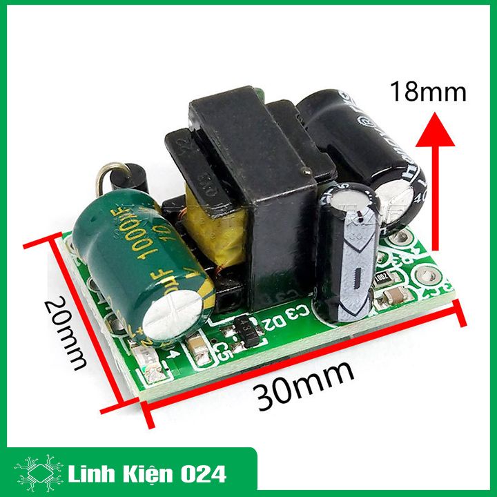 Mạch nguồn xung chuyển đổi 220VAC ra 5V 700mA