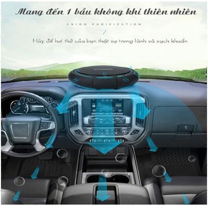 🌟CHÍNH HÃNG🌟 Máy lọc không khí khử mùi ô tô chống say xe Hyundai HY12 hàng chất lượng cao - OTO4S