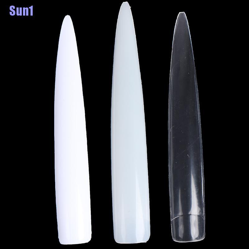 Bộ 10 Móng Tay Giả Che Phủ Nửa Móng Tay Siêu Dài