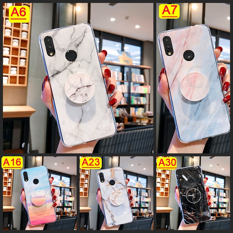 Xiaomi Mi 9 8 Lite Redmi 6 Note 7 6 5 Pro Case Marble Patterned Texture Air Bag Stand Holder Soft Cover