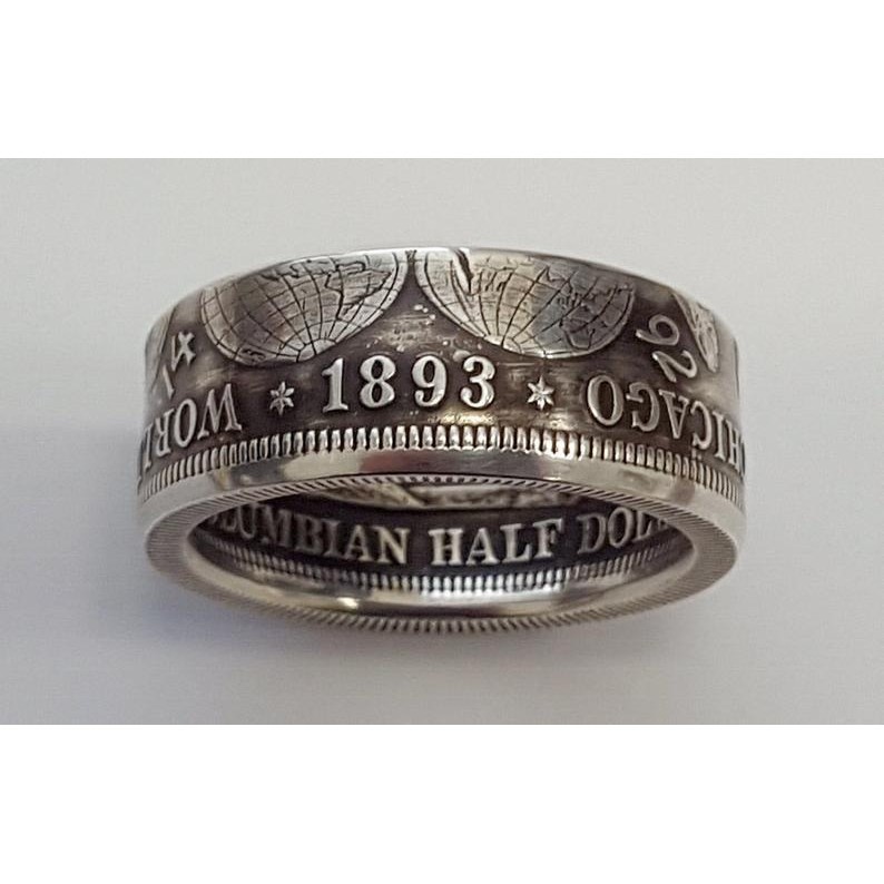 weiweijewelry/Nhẫn Đồng Xu Bạc Chạm Khắc Bàn Tay Morgan 1893 5-13