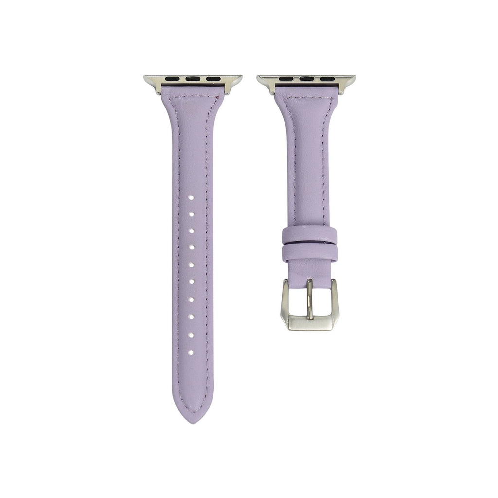 Dây Đeo Da Mỏng Thanh Lịch Cho Đồng Hồ Apple Watch 38mm 40mm 41mm 44mm Series 7 6 5 4 3 2 1 42mm 44mm 45mm
