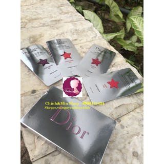 Vỉ test thử son Dior Addict Stellar Shine 2019 4 màu kèm cọ tô son