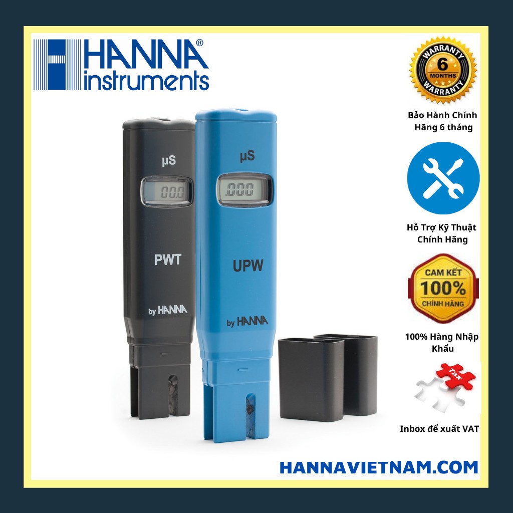 Bút đo độ dẫn của nước tinh khiết Hanna HI98308 (0.0 to 99.9 µS/cm) - Máy đo EC cho nước tinh khiết