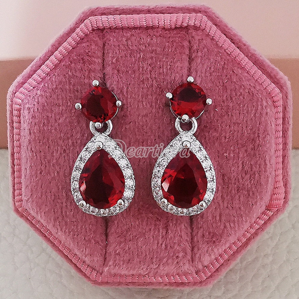 Đôi Khuyên Tai Nữ Đính Đá Lấp Lánh Thời Trang