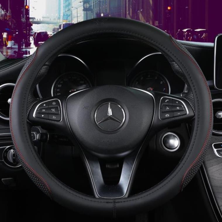 Bọc vô lăng da bò cao cấp - chất liệu da bò 100% dành cho xe từ 4 -16 chỗ | BigBuy360 - bigbuy360.vn