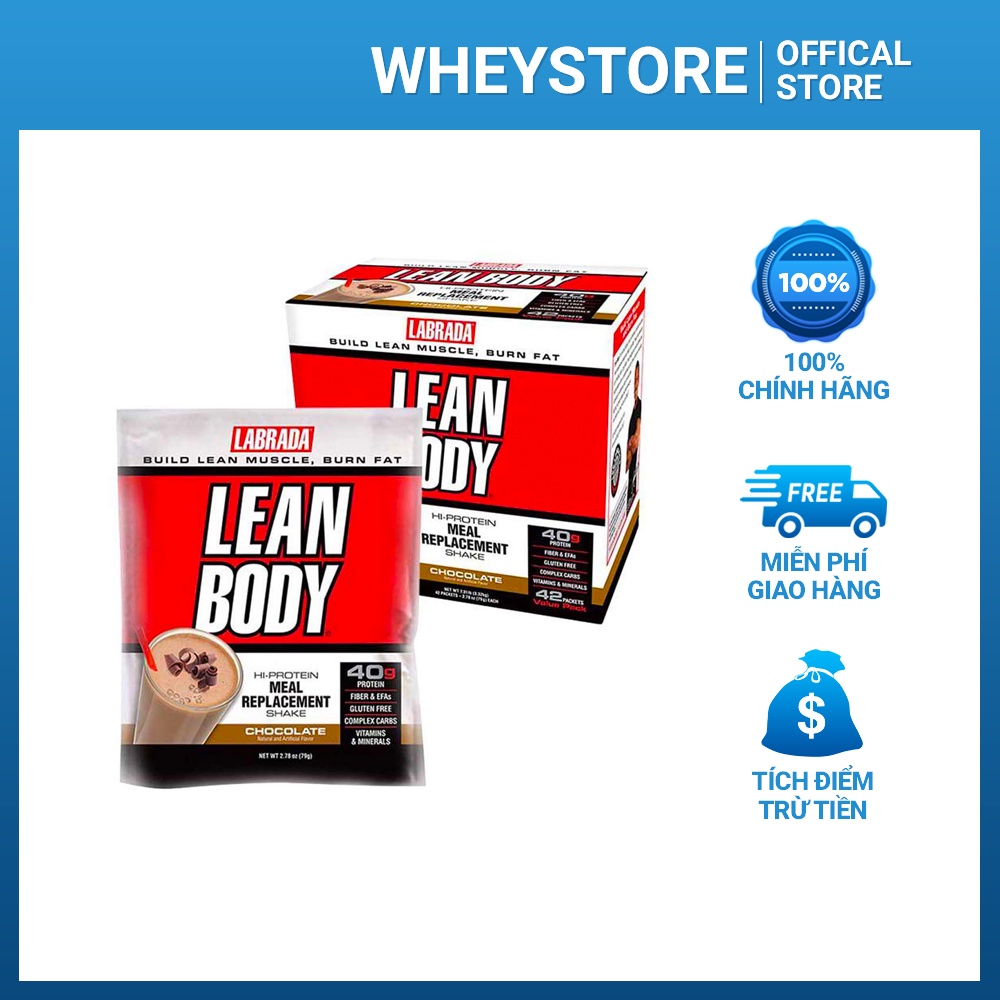 Combo 40 gói Leanbody - bữa ăn phụ thay thế