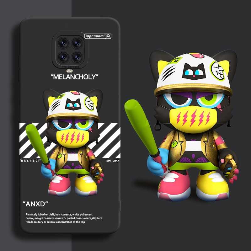 Ốp Điện Thoại Silicon Mềm Chống Sốc Hình Gấu Nổi 3D Cho Xiaomi Redmi Note 9 Pro Max 9S 10 Power 10S 10C 12 TURBO 4G 5G