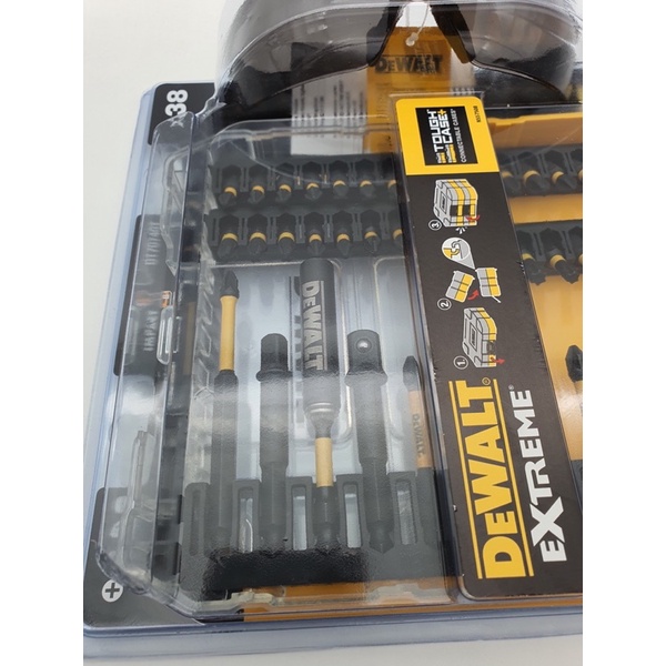 Bộ Mũi Khoan Vặn Vít Đa Năng Kèm Kính Bảo Hộ , Kèm Ly Giữ Nhiệt DEWALT DT70740T DT70707-QZ - Chính Hãng