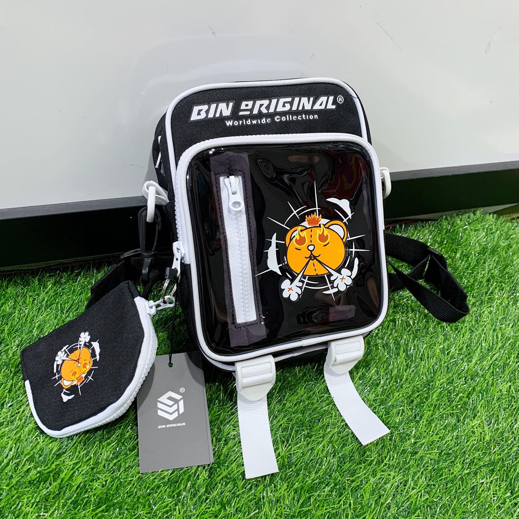 [Mã SKAMA06 giảm 8% TỐI ĐA 50K đơn250K] Túi đeo chéo ss1 bin original full black | BigBuy360 - bigbuy360.vn