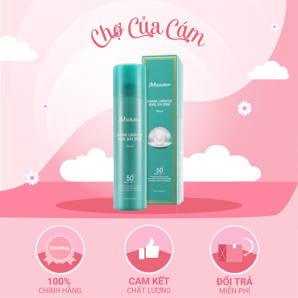 Xịt Chống Nắng JM Solution Marine Luminoso Pearl Sun Spray SPF50 + PA+++