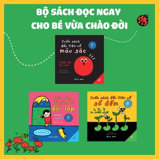 Sách - Bộ Tương Phản/ Contrast Book dành cho trẻ sơ sinh - Crabit Kidbooks