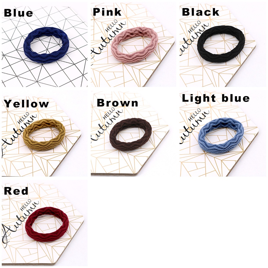 Bộ 5 Dây Cột Tóc Co Giãn Đơn Giản Thời Trang Hàn Quốc Cho Nữ