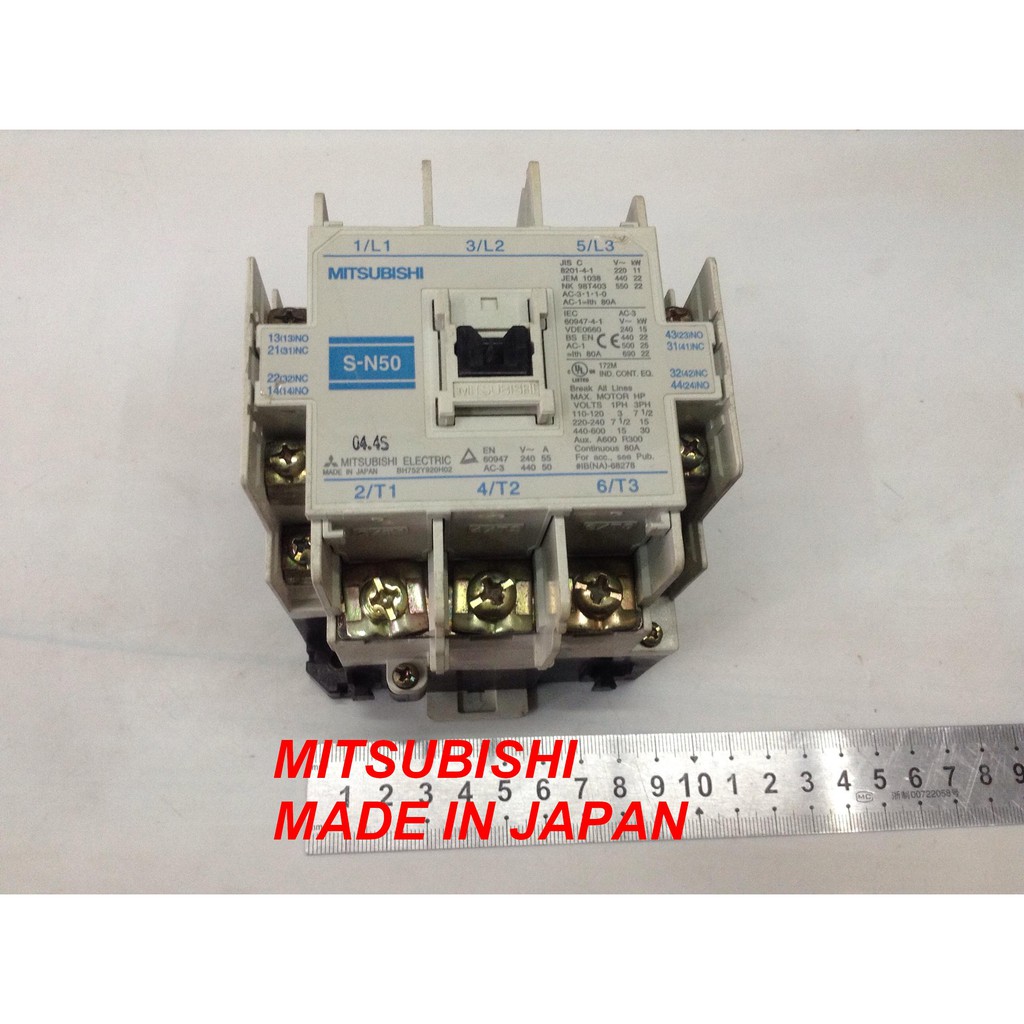 KHỞI ĐỘNG TỪ MITSUBISHI SN coil 220v ☆ contactor 35A