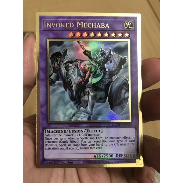 Thẻ bài Yugioh Invoked Mechaba - Premium Gold