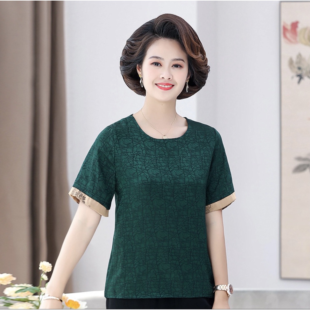 Bộ đồ trung niên cho mẹ / Thời trang trung niên cho mẹ / Quần áo mùa hè cho mẹ trung niên