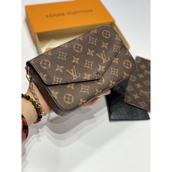 Clutch nữ LV bộ 3 siêu vip bản đẹp xuất sắc