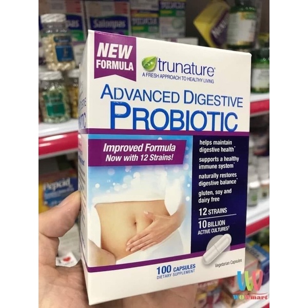Viên uống trunature Advanced Digestive Probiotic hỗ trợ tiêu hoá