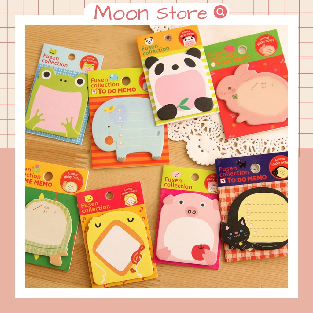 Giấy note mini hình động vật đáng yêu