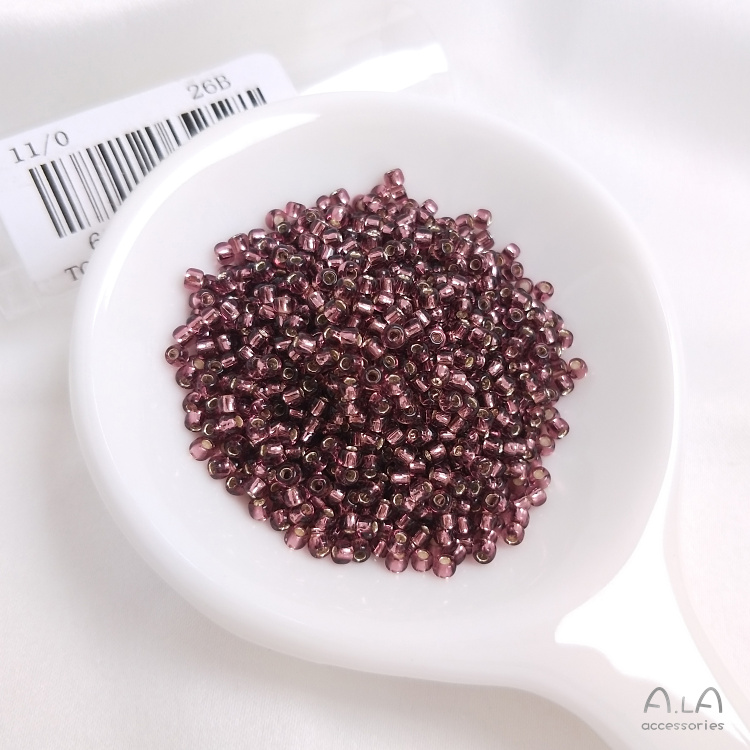 Bộ 10 Túi 1000 Hạt Xỏ Lỗ Tròn 2mm Màu Sắc