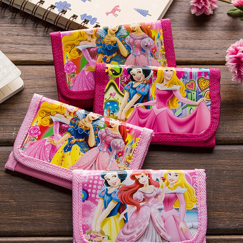 Dễ thương hoạt hình trẻ em ví Anime ba lần Zero Wallet