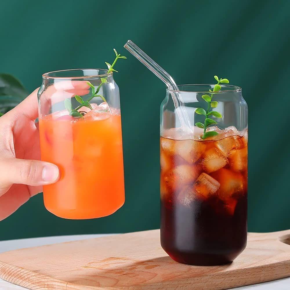 SUYO Ly Thủy Tinh Uống Bia / Trà Sữa / Nước Ép Hình Lon Nước Sáng