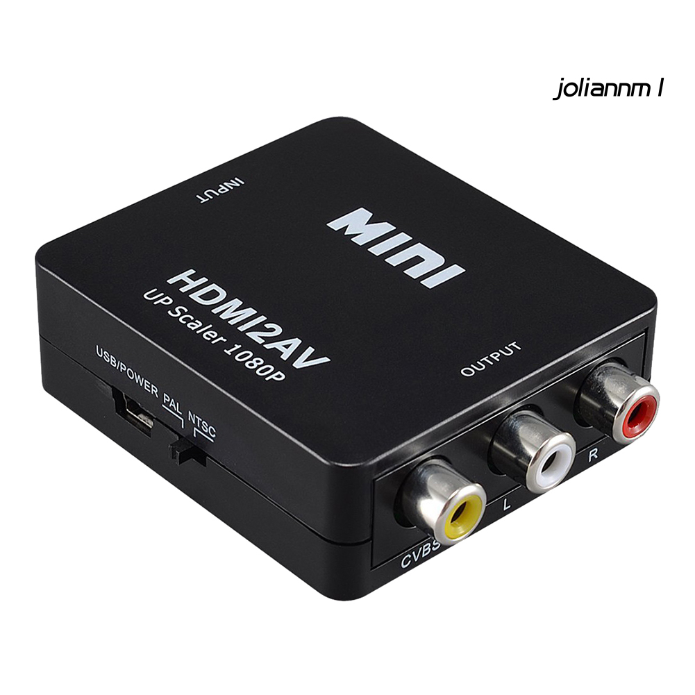 Bộ Chuyển Đổi Âm Thanh Video Hdmi-Compatible Sang Av Rca Cvbs 1080p Cho Hdtv