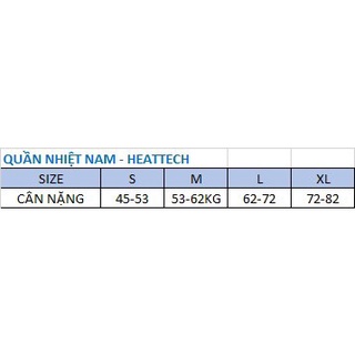 Quần giữ nhiệt Man - Heattech
