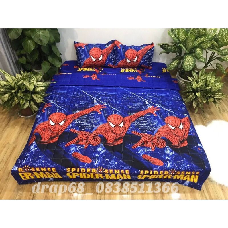 Xả kho Bộ ga 5 món (MẪU siêu nhân nhen nhện )