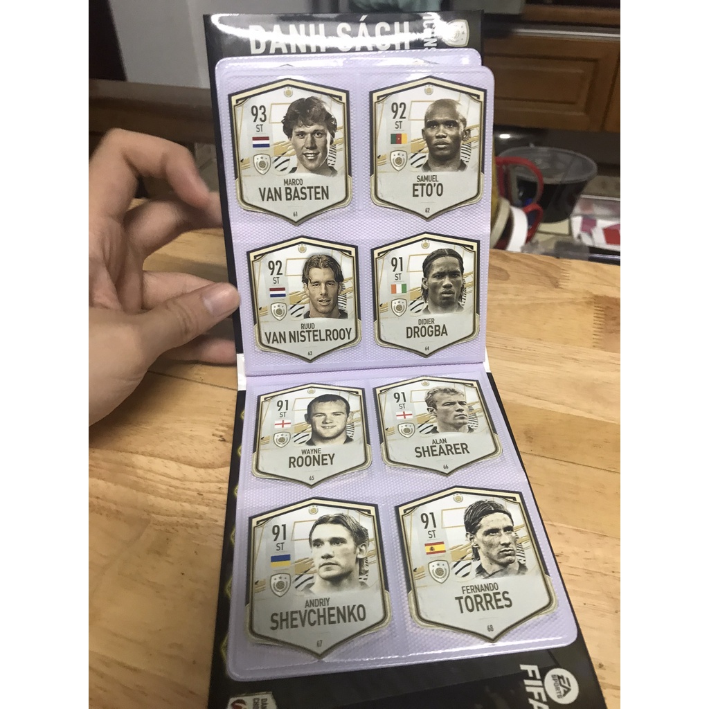 Bộ sưu tập Album 80 thẻ in FO4 ICON Match Attax