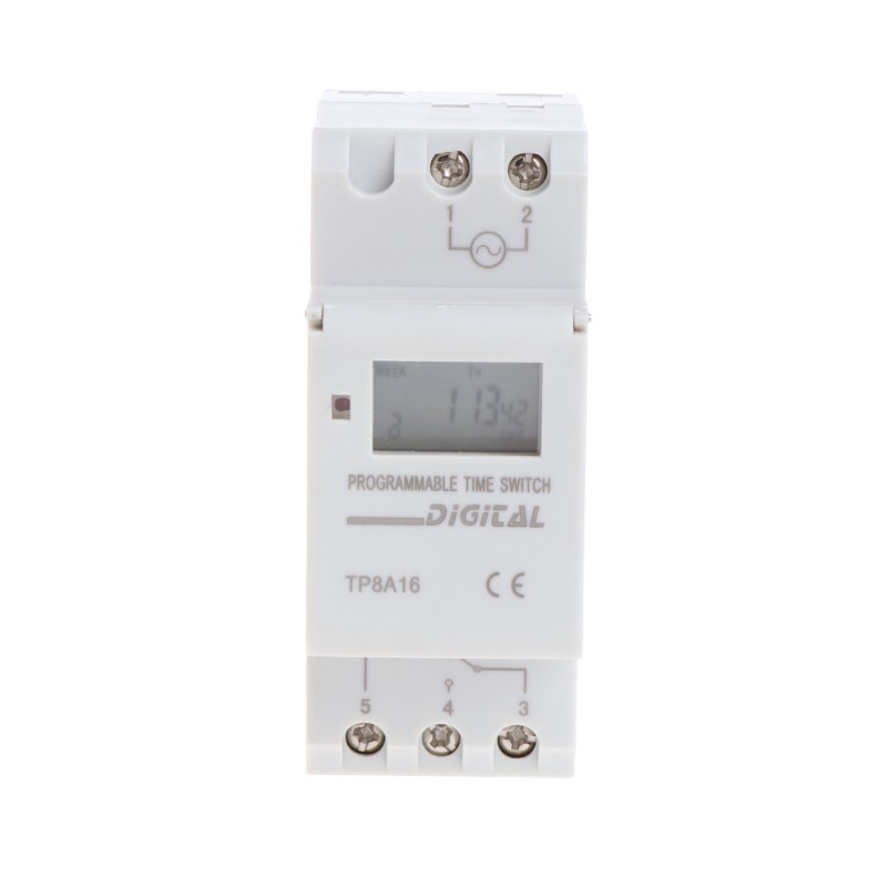 Công tắc hẹn giờ kỹ thuật số AC 220V 16A có màn hình hiển thị