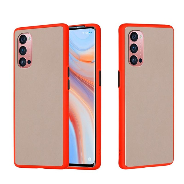 Ốp điện thoại nhám 6 màu sắc thời trang chống sốc chống va đập chống bám vân tay cho OPPO Reno 7 SE 7Z 5 5G 3 4 Pro 4G Reno3 Reno4