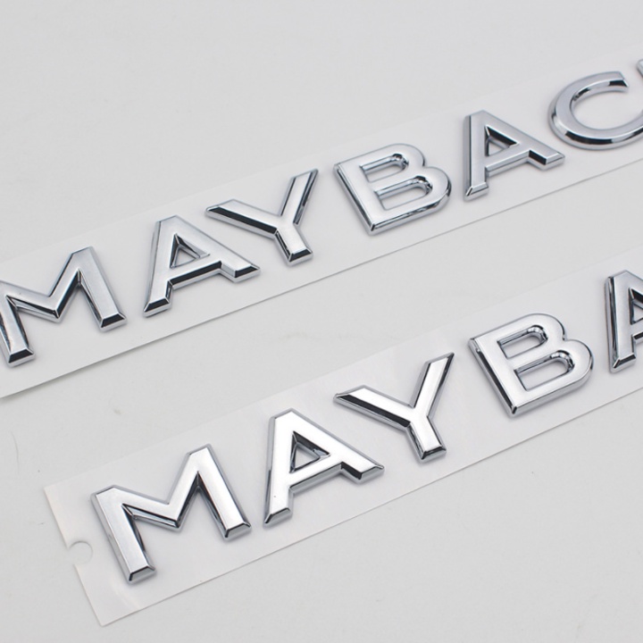 Decal tem chữ Maybach dán đuôi xe ô tô G80709